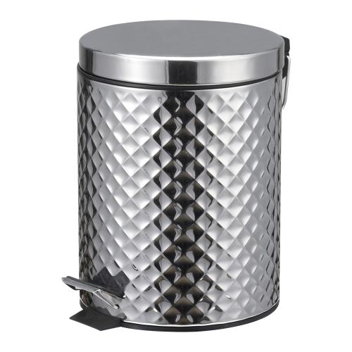 Chrome mirror finish ss bedroom bathroom kitchen living room dustbin