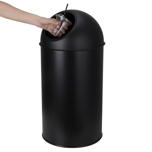 Shopping mall public area stainless steel commercial trash can