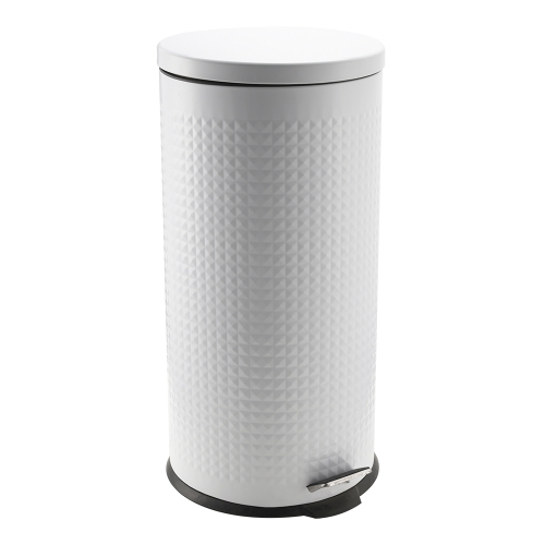 Embossing classical pedal bin with soft closing