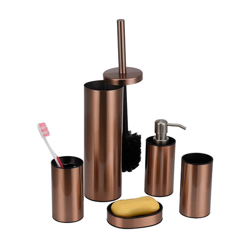 Copper brass stainless steel bathroom accessories set for home apartment