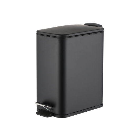 Soft close stainless steel 5L slim lid trash can rubbish garbage bin manufacturer